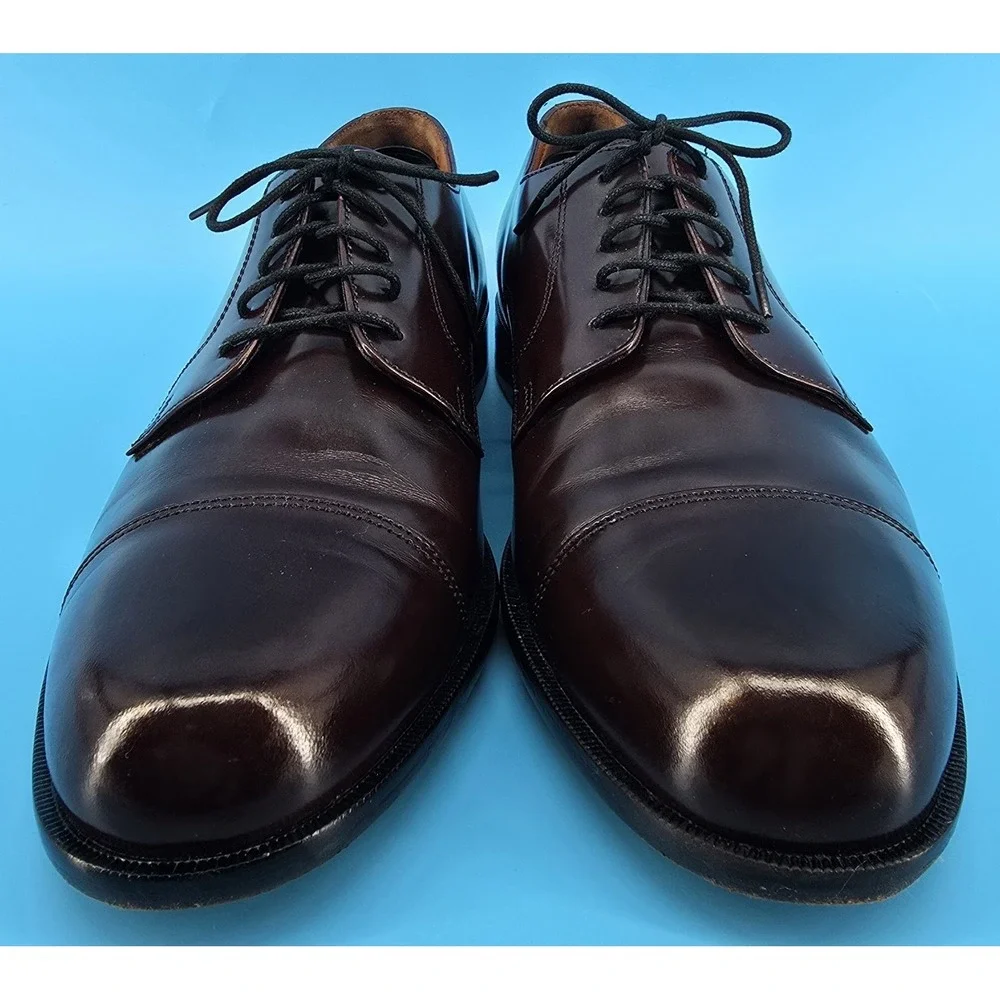 Bostonian Classics Oxfords Dress Shoes‎ Men's 10 Burgundy Leather Cap Toe Office